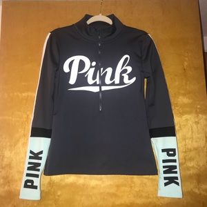 Victoria Secret PINK Gray & Teal Athletic ZIP